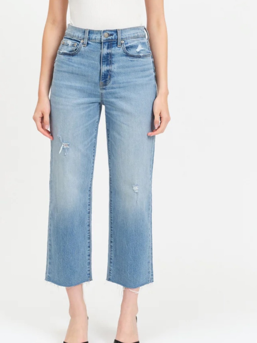SUNDAZE CROP STRAIGHT IN MARINA VINTAGE